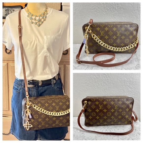 LOUIS VUITTON Made in France Paris Shoulder Messenger Bag Monogram